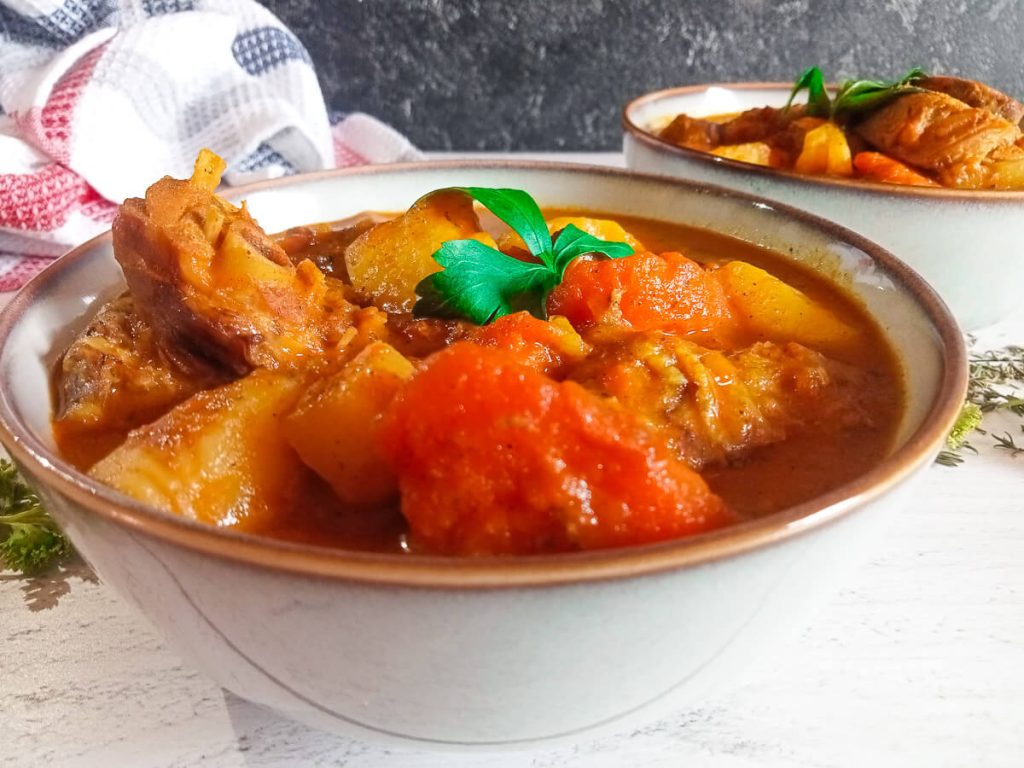 A bowl of bone bone soup